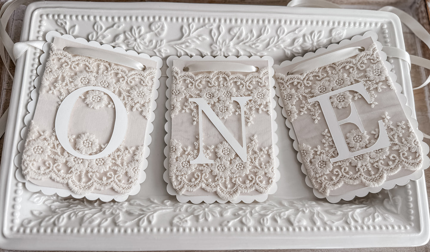 LACE BIRTHDAY BANNER