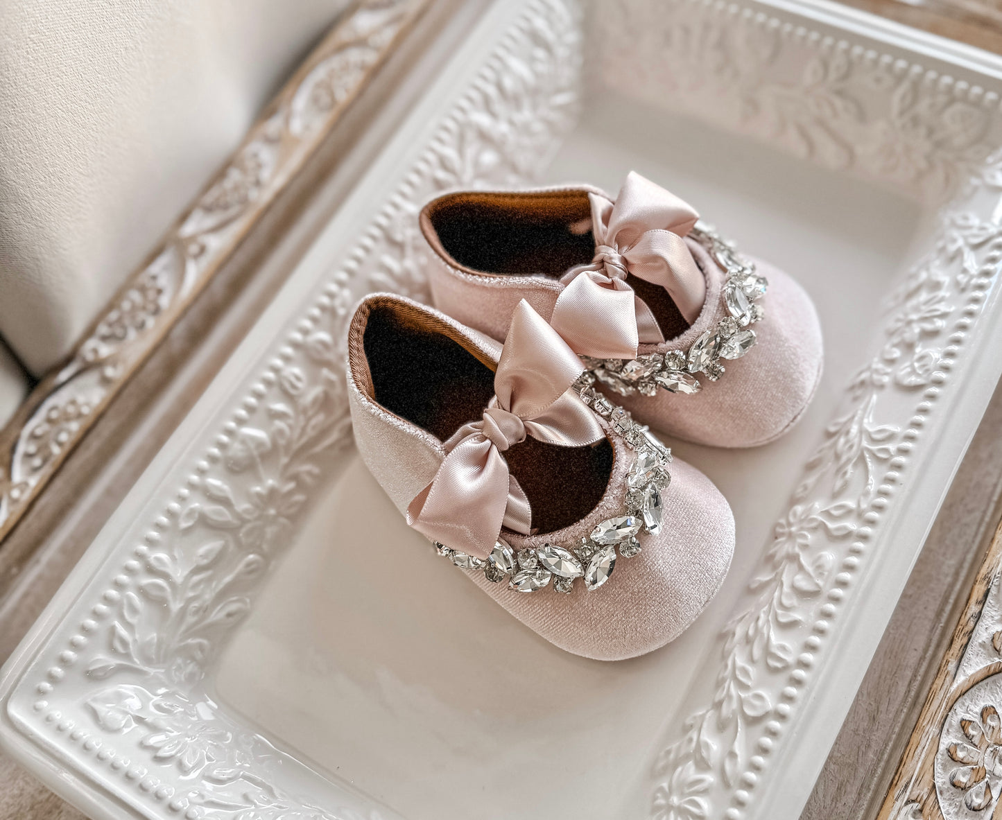BLUSH CRYSTAL SHOES