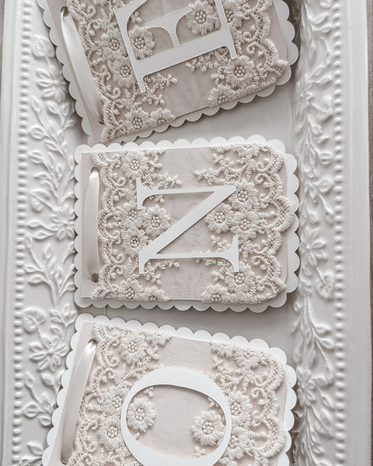 LACE BIRTHDAY BANNER