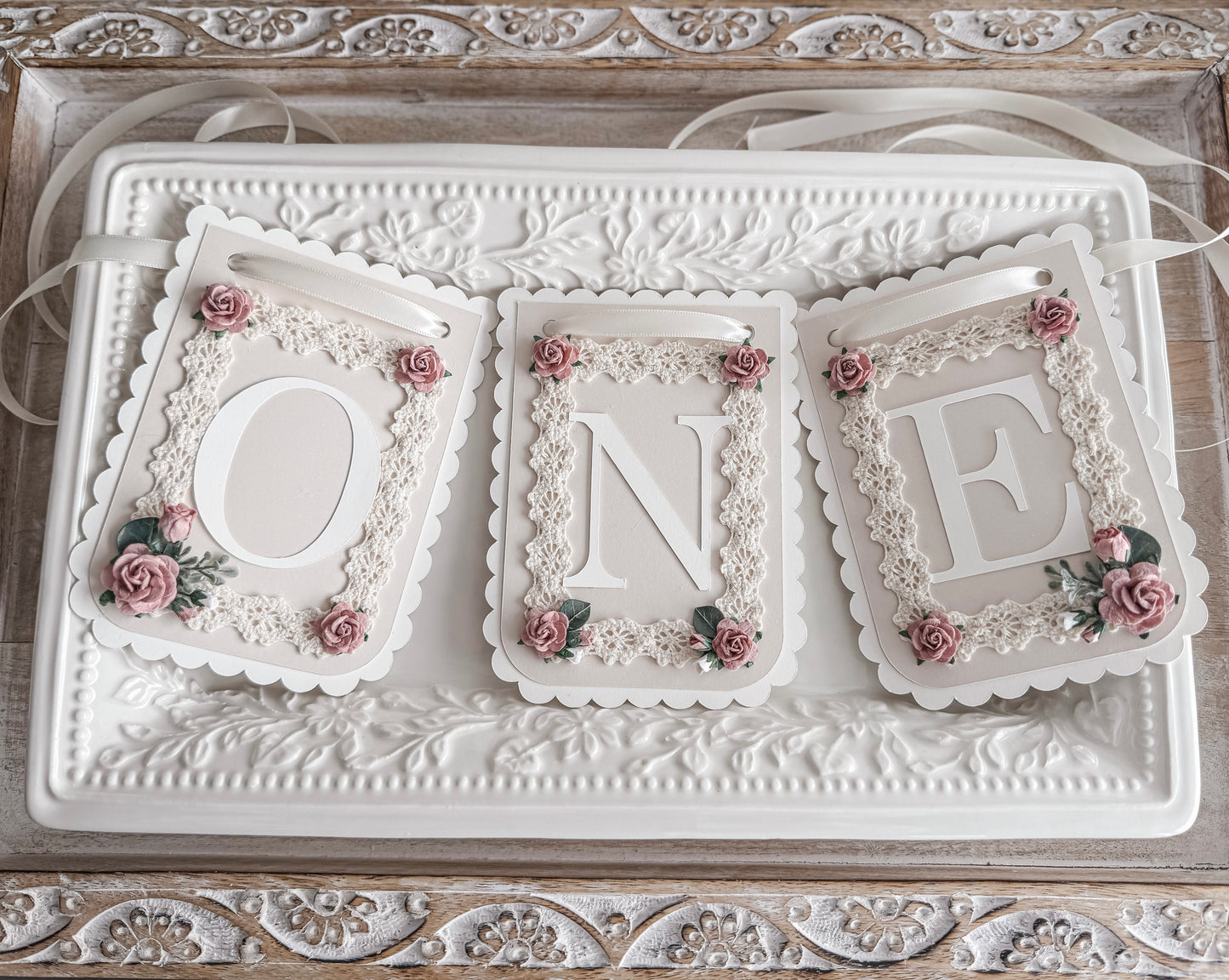 DUSTY ROSE BIRTHDAY BANNER