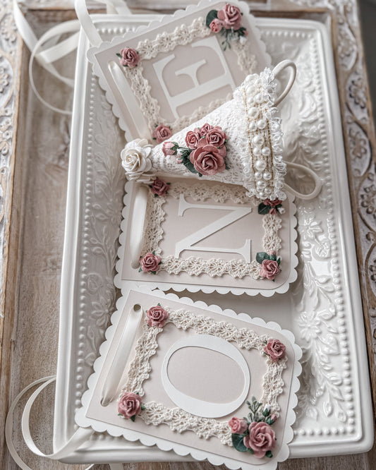 DUSTY ROSE BIRTHDAY BANNER