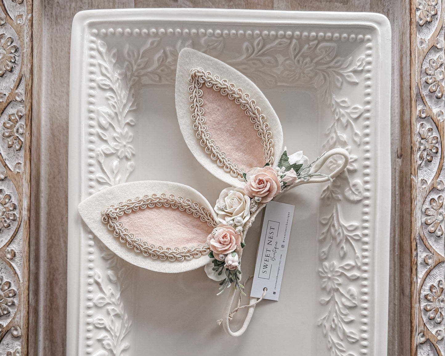 BLUSH BUNNY HEADBAND